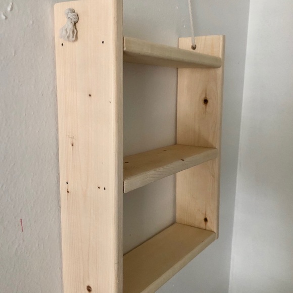 Handmade Ladder Rope Shelf - Picture 4 of 7